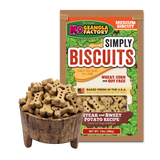 K9 Granola Factory Simply Biscuits Steak & Sweet Potato Dog Treats, Medium