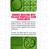 Palz&Co Paw Puzzle Silicone Slow Feeding Mat For Dogs, Large Green