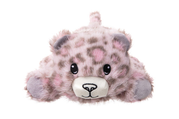 Growl Snugglez Plush Dog Toy, Snow Leopard