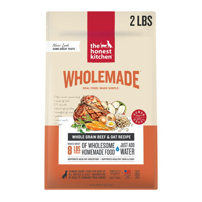 The Honest Kitchen Wholemade Whole Grain Beef Dehydrated Dog Food