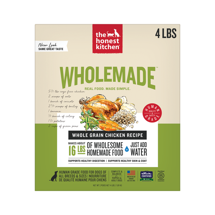 The Honest Kitchen Wholemade Whole Grain Chicken Dehydrated Dog Food