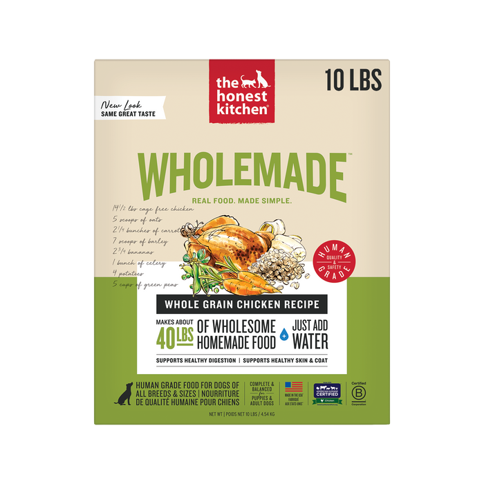 The Honest Kitchen Wholemade Whole Grain Chicken Dehydrated Dog Food