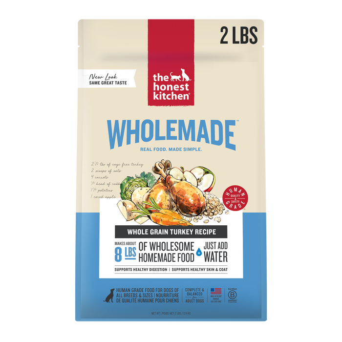 The Honest Kitchen Wholemade Whole Grain Turkey Dehydrated Dog Food
