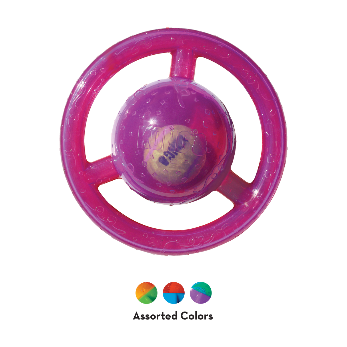 KONG Jumbler Disc Dog Toy, Assorted Colors