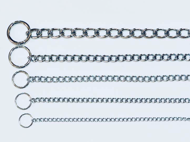 WDB Link Chain Collars For Dogs, 1.4mm