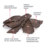 Crumps Naturals Traditional Beef Liver Filet Dog Treats, 2.4oz bag