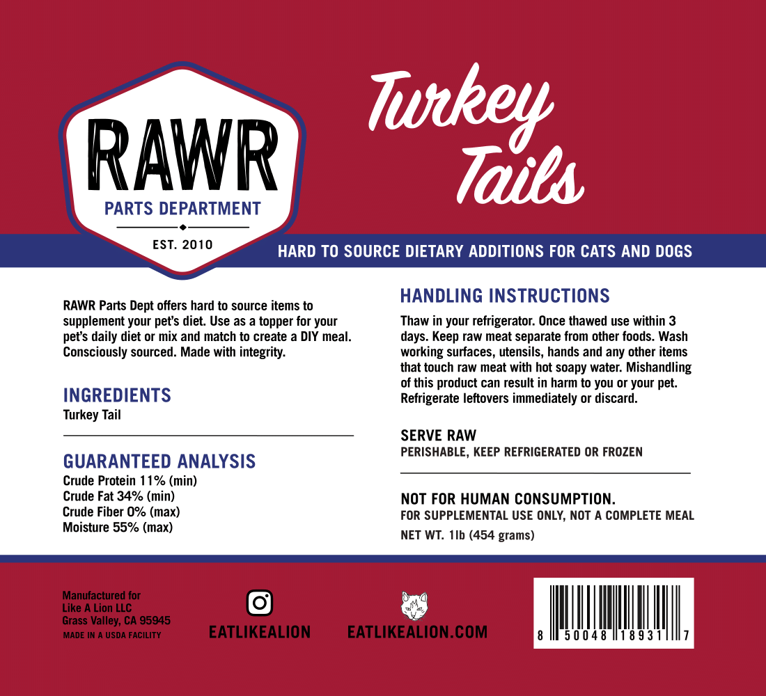 RAWR Frozen Parts Department Food Toppers and Treats for Dogs and Cats