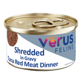 VéRUS Shredded Tuna Red Meat in Gravy Dinner Canned Cat Food, 24/2.8oz Cans