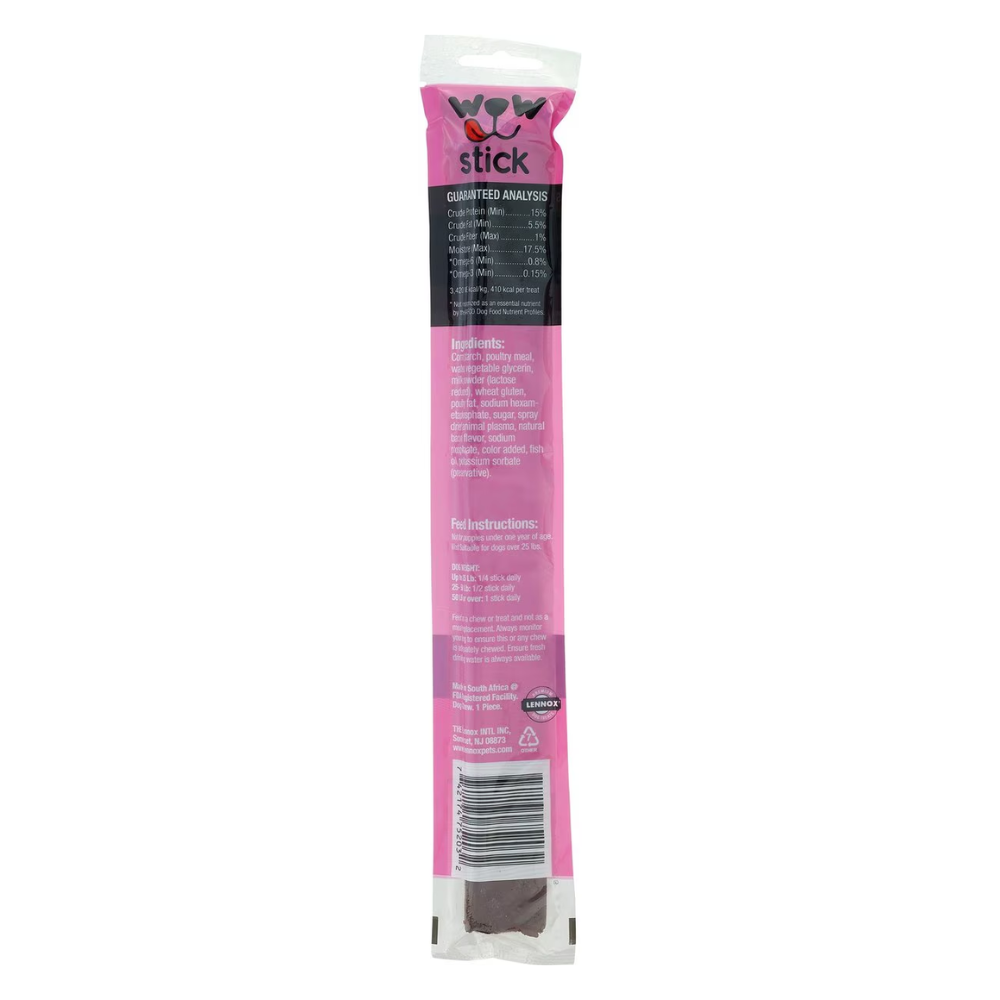 Lennox WOW Stick Bacon Flavor Chew Stick for Dogs, XL