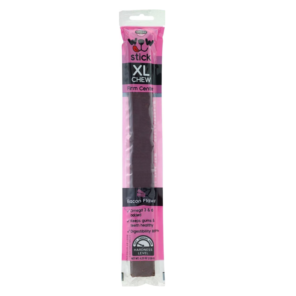 Lennox WOW Stick Bacon Flavor Chew Stick for Dogs, XL