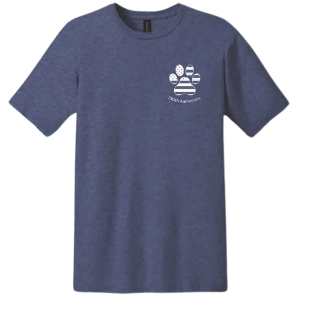White Dog Bone 250th Celebration Freedom Howls T-Shirt
