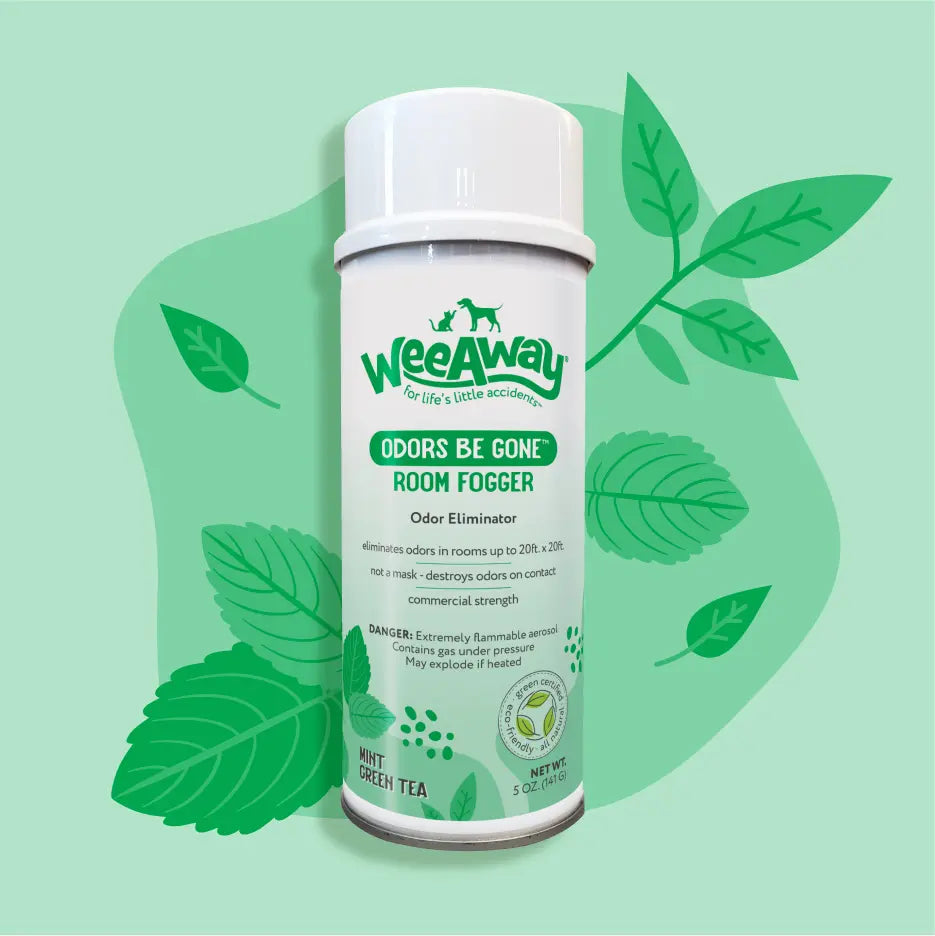 Wee Away Odors Be Gone Room Fogger Pet Odor Eliminator, Mini Green Tea