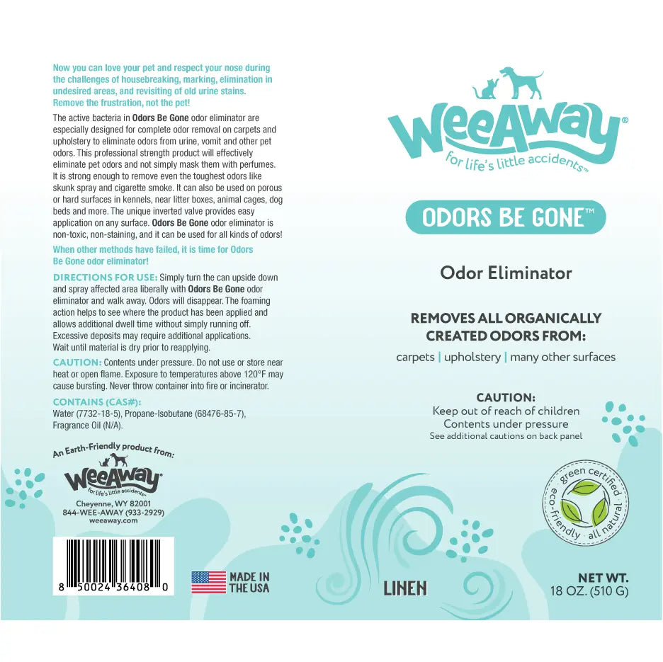 Wee Away Odors Be Gone Pet Odor Eliminator