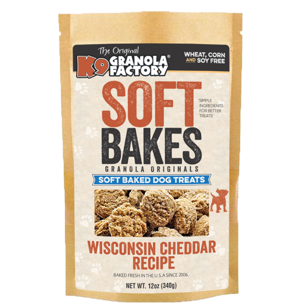 K9 Granola Factory Soft Bakes Dog Treats - Wisconsin Cheddar