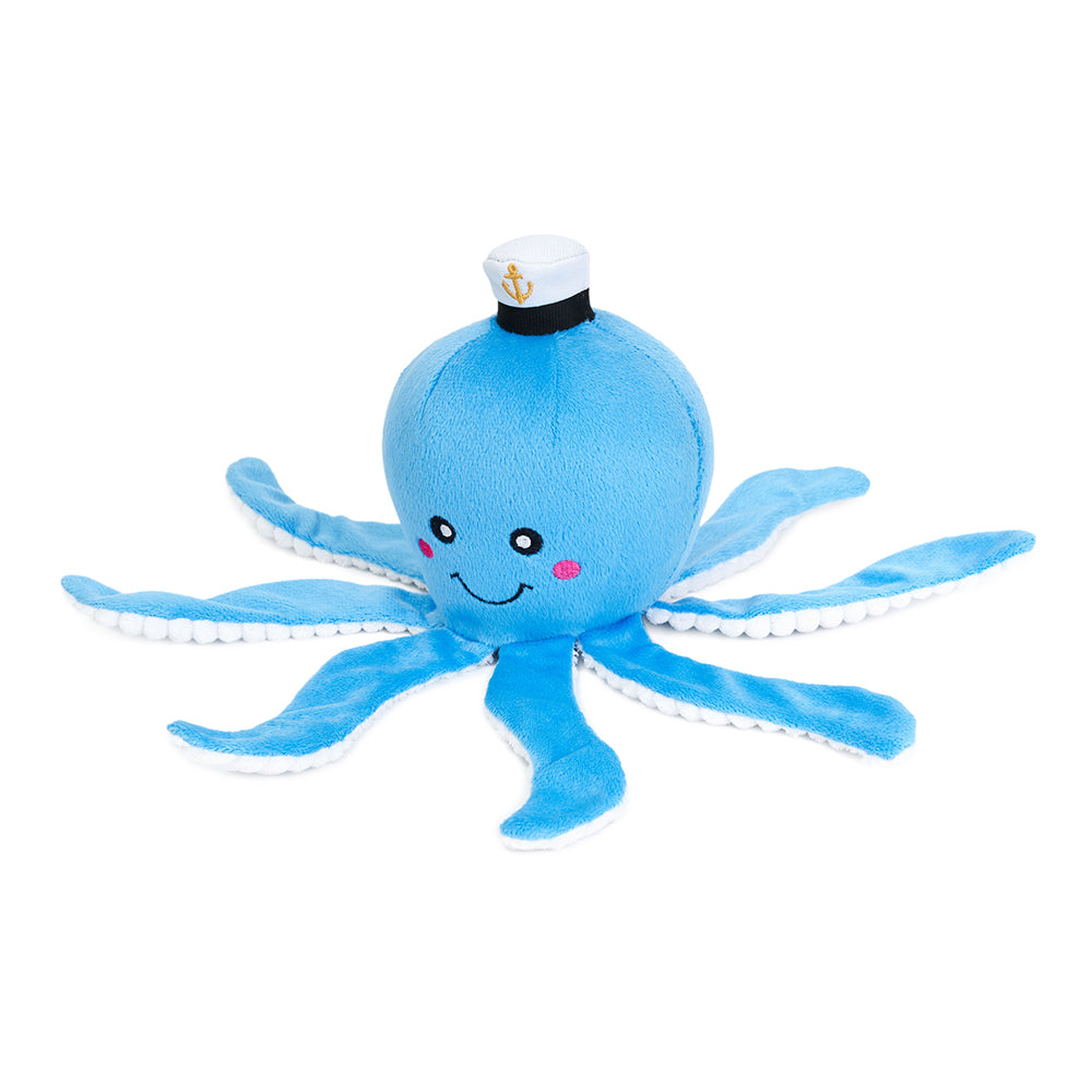 Zippy Paws Playful Pals Plush Dog Toy, Ollie the Octopus