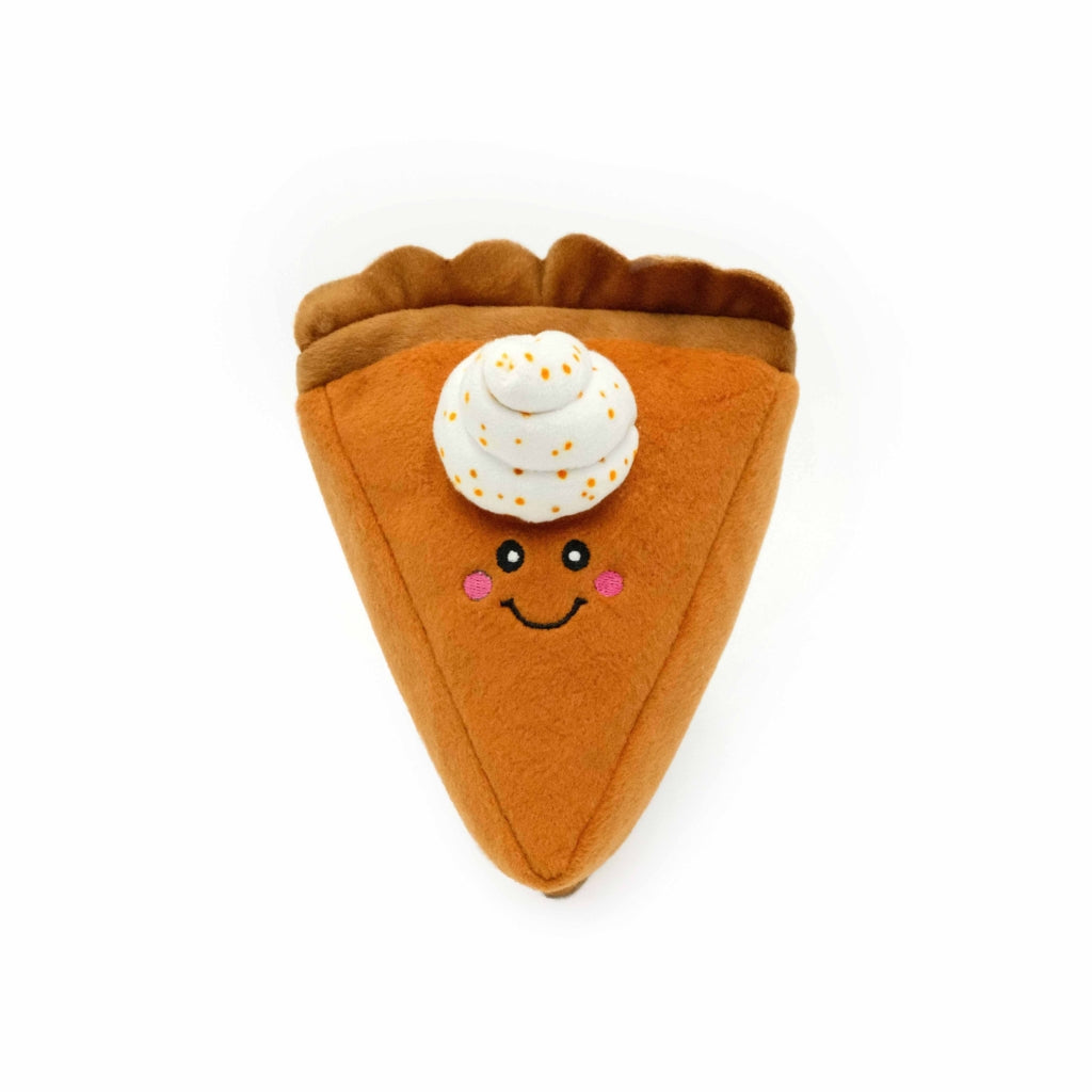 Zippy Paws Fall 2025 NomNomz Plush Dog Toy, Pumpkin Pie Slice