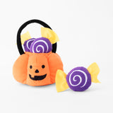 Zippy Paws Halloween 2025 Burrow Puzzle Plush Dog Toy, Trick-or-Treat Basket