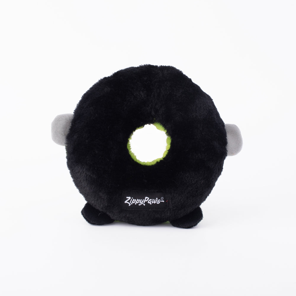 Zippy Paws Halloween 2025 Donut Buddies Plush Dog Toy, Frankenstein's Monster