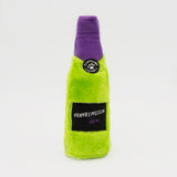 Zippy Paws Halloween 2025 Happy Hour Crusherz Plush Dog Toy, Frankenstein Wine