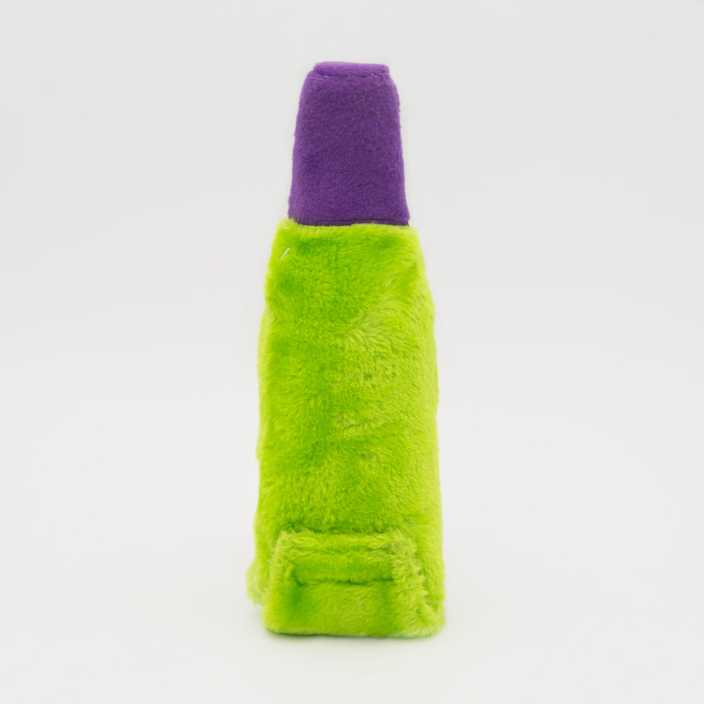Zippy Paws Halloween 2025 Happy Hour Crusherz Plush Dog Toy, Frankenstein Wine