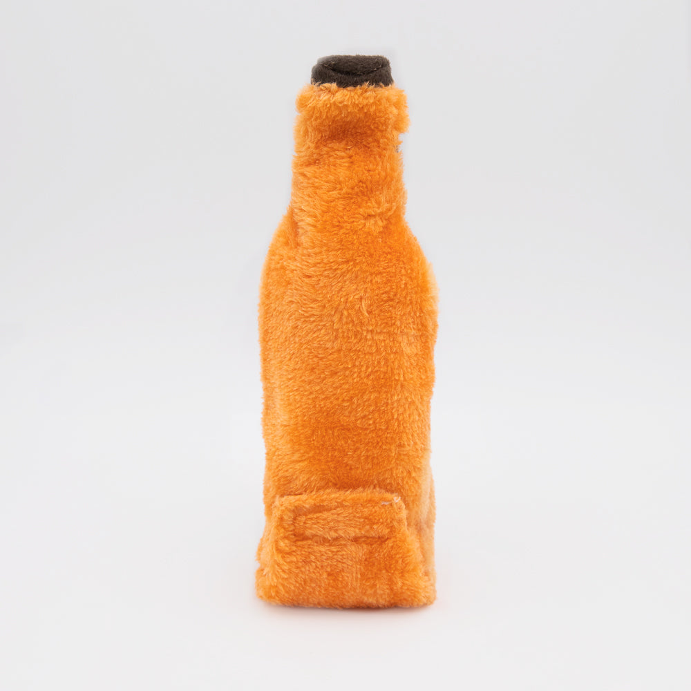 Zippy Paws Halloween 2025 Happy Hour Crusherz Plush DogToy, Pumpkin Ale