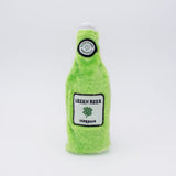 ZippyPaws St Patrick's Day 2026 Happy Hour Crusherz Plush Dog Toy, Green Beer