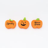 Zippy Paws Halloween 2025 Minz Pumpkins Plush Dog Toy, 3pk