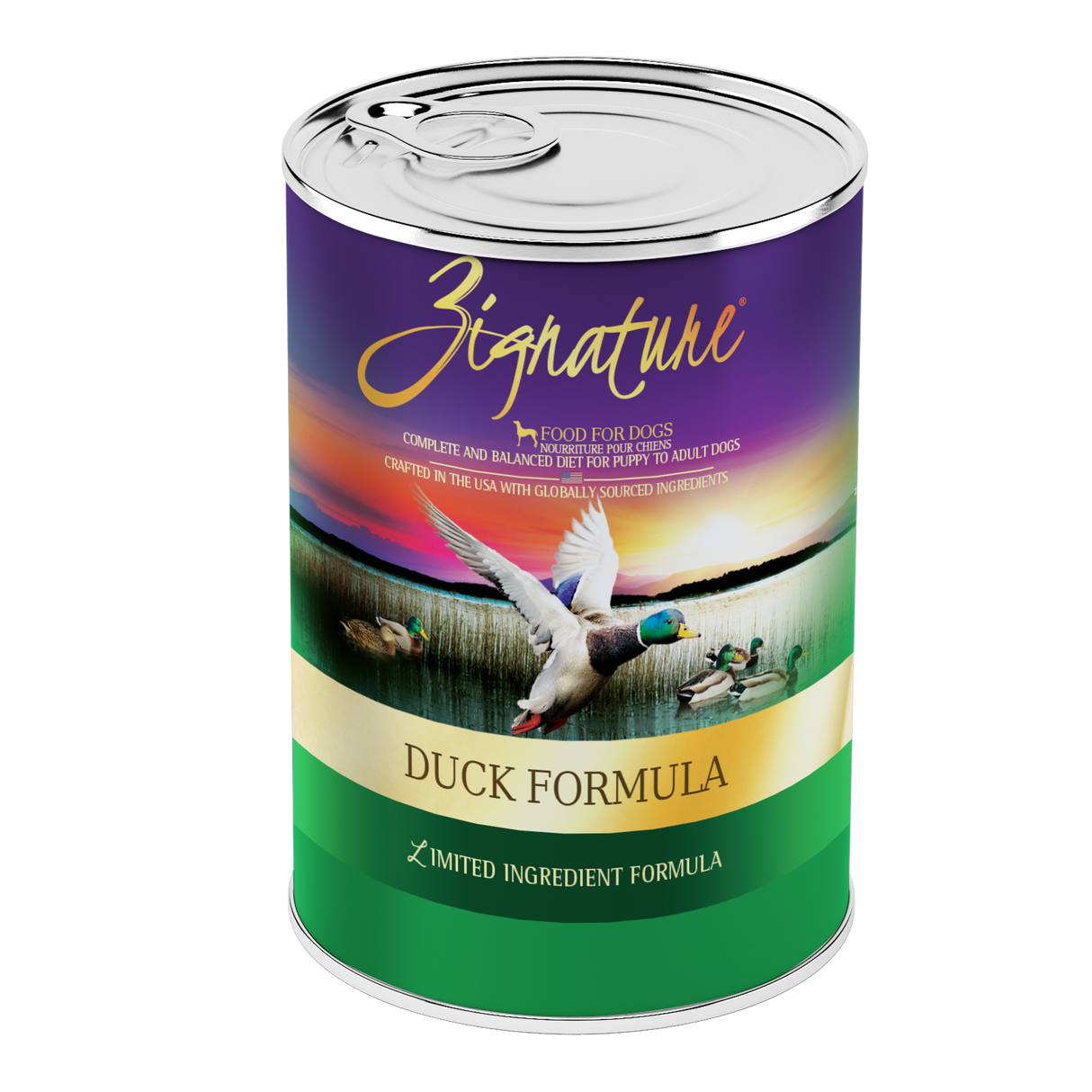 Zignature Limited Ingredient Duck Formula Canned Dog Food, 12/13oz Cans