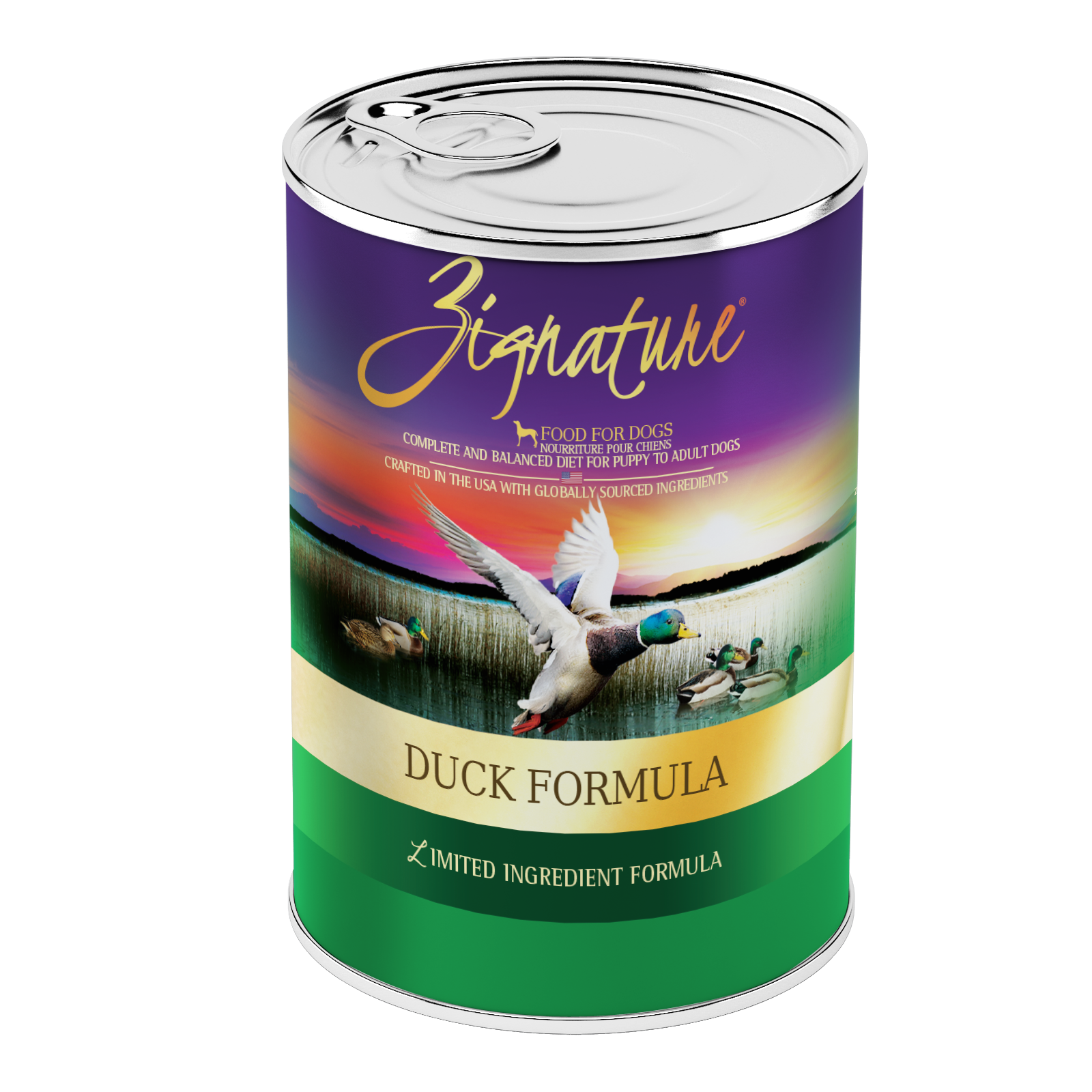 Zignature Limited Ingredient Duck Formula Canned Dog Food, 12/13oz