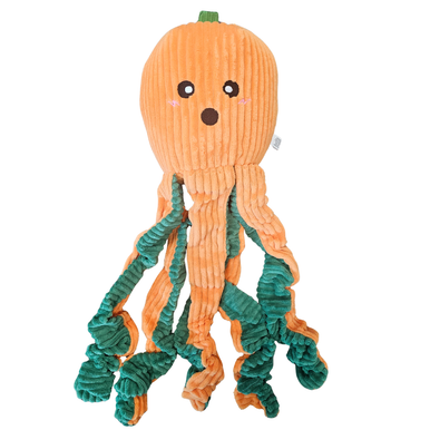 Zippy Paws Halloween 2026 Dog Toy, Pumpkin Octopus