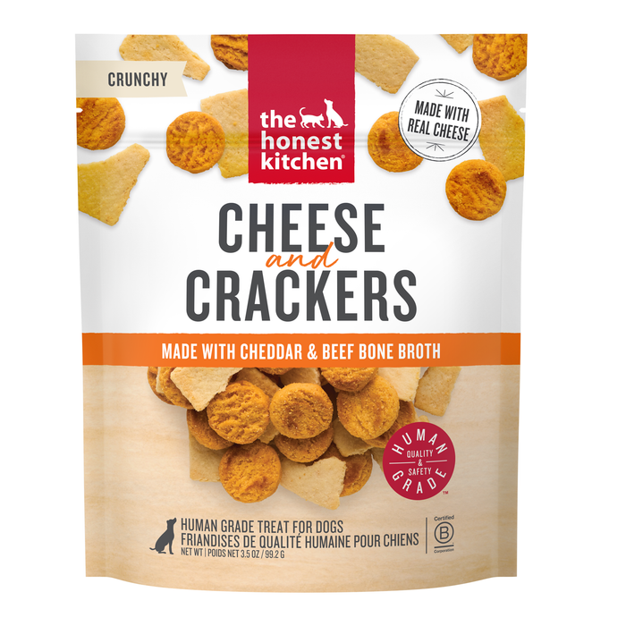 The Honest Kitchen Cheese & Crackers with Bone Broth Receipe Dog Treats, 3.5oz