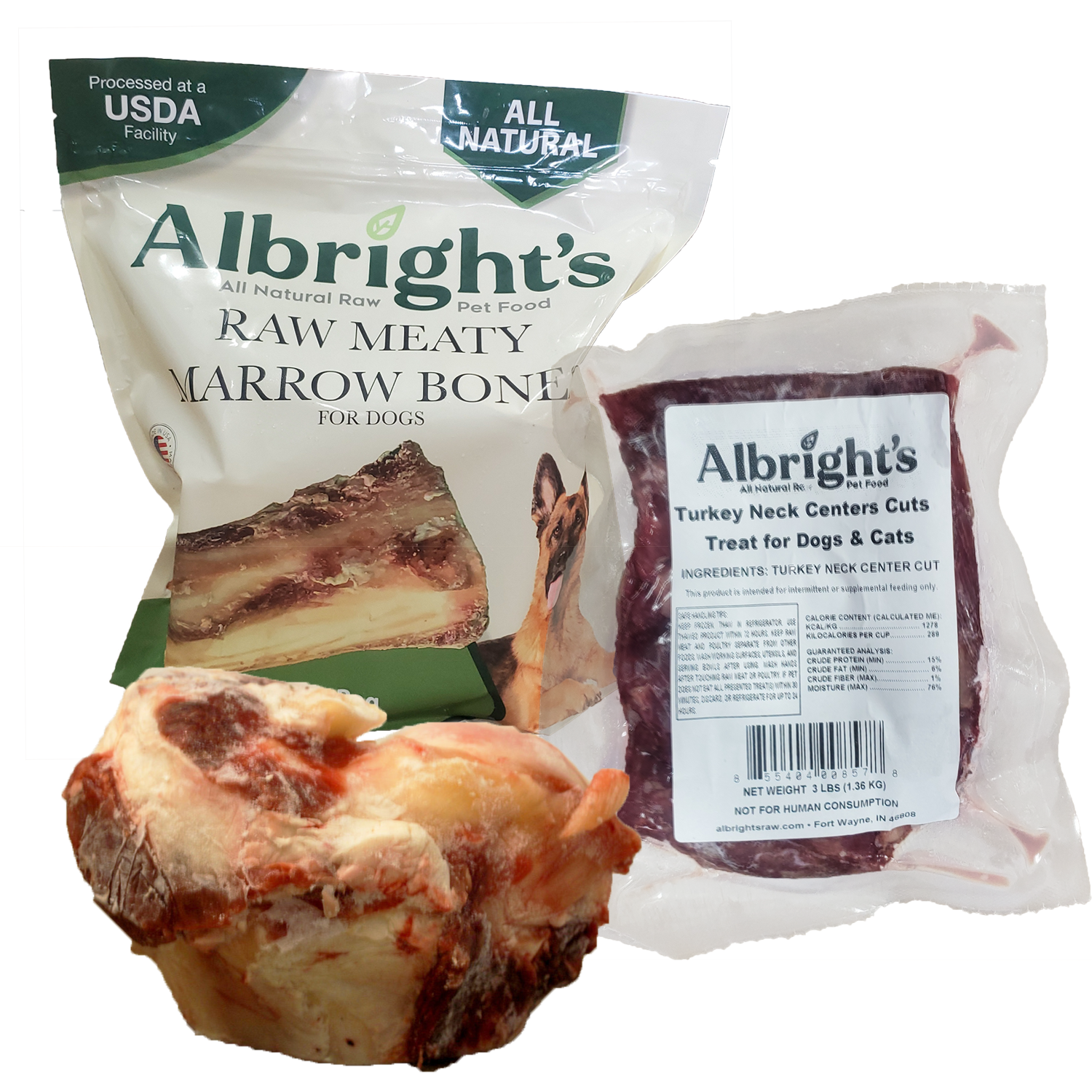 Albrights Raw Beef Bones For Dogs