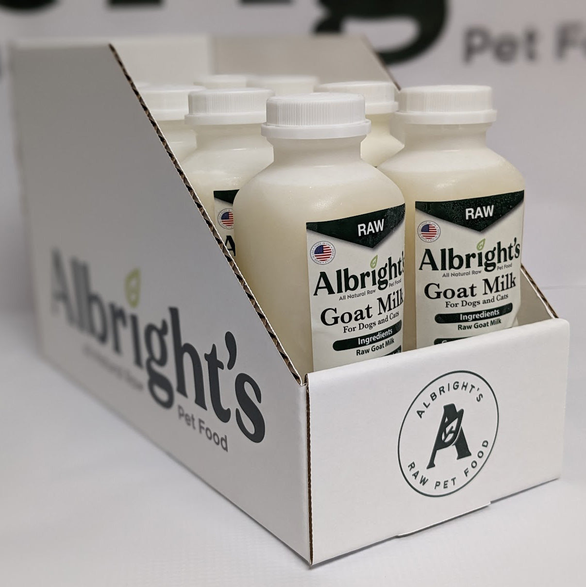 Albrights Raw Frozen Goat's Milk For Dogs