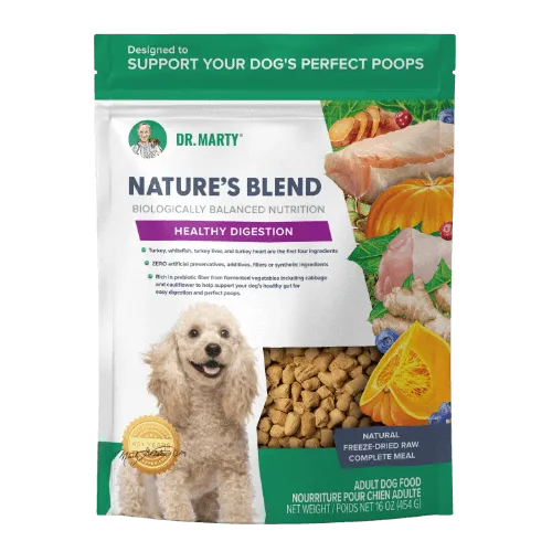 Dr Marty Nature's Blend Healthy Digestion Recipe Freeze Dried Dog Food