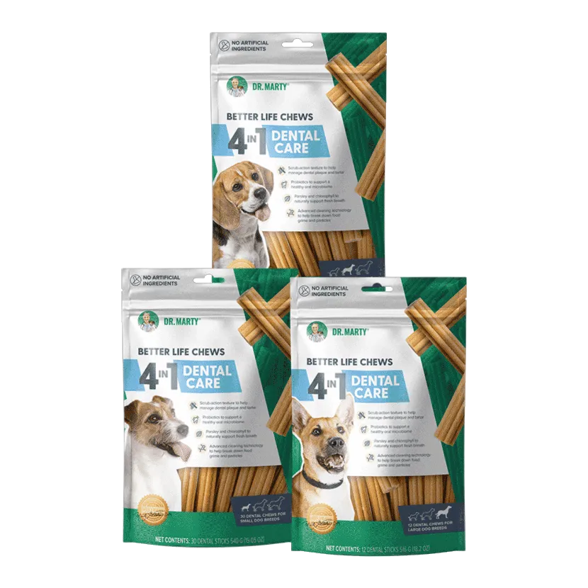 Dr Marty Better Life 4 in 1 Premium Dental Care Chew Treats For Dogs