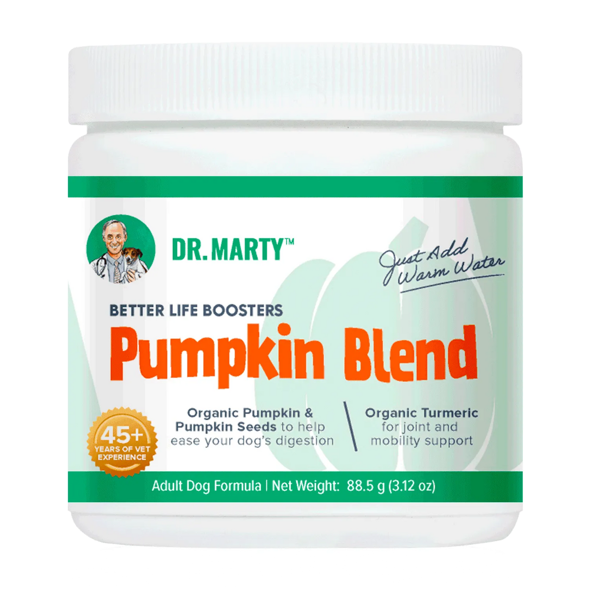 Dr Marty Better Life Boosters Pumpkin Blend Supplement For Dogs, 3.12oz