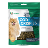 Dr Marty Cod Crispies Air Dried Wild Caught Cod Skin Dog Treats, 4oz