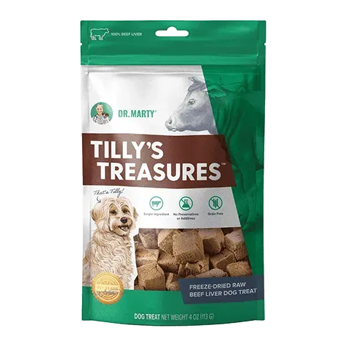 Dr Marty Tilly's Treasures Freeze Dried Beef Liver Dog Treats