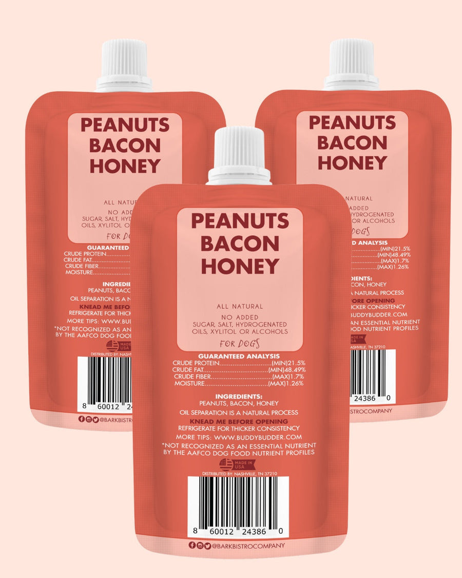 Bark Bistro Buddy Butter Peanut Butter Treat for Dogs, Bangin Bacon