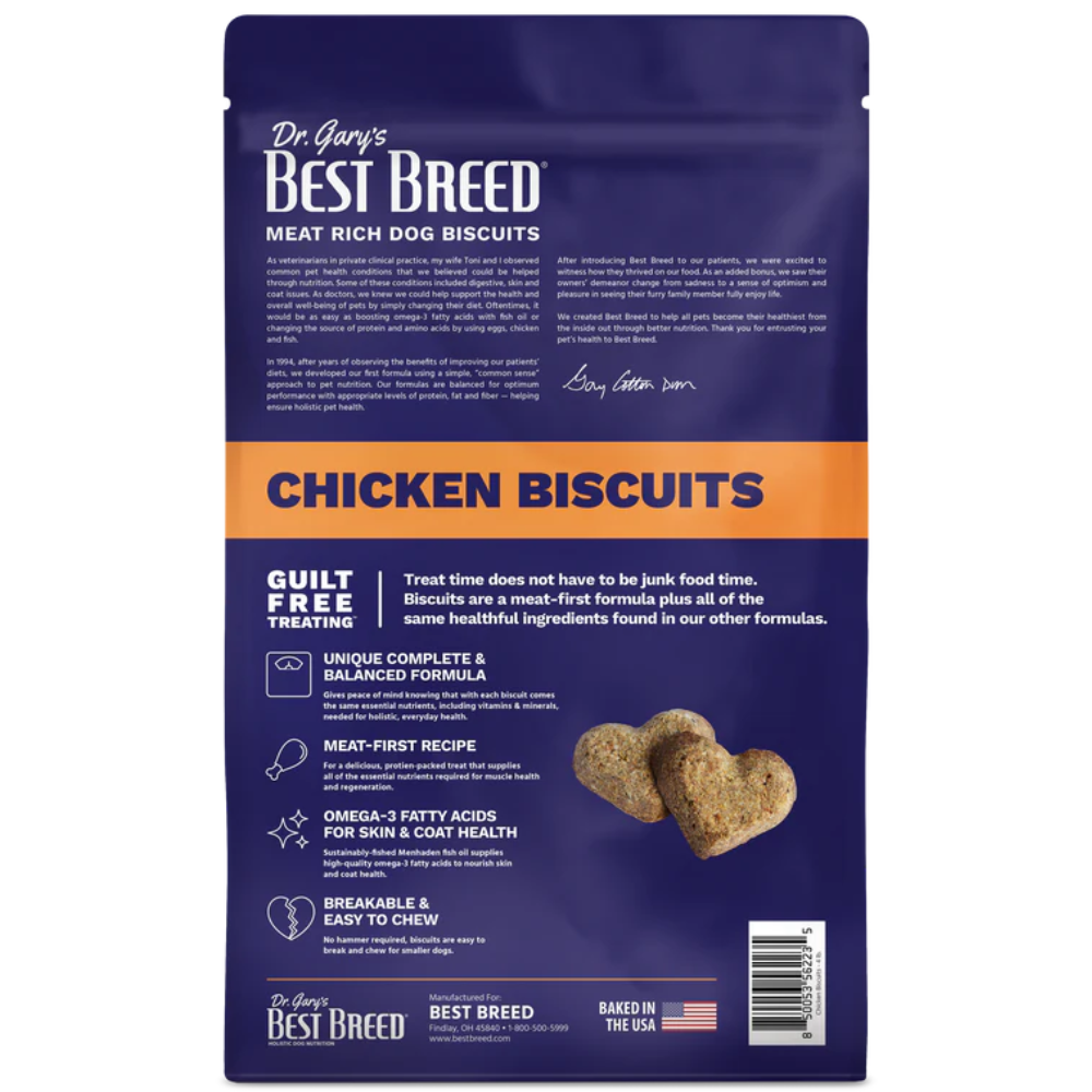 Dr Gary's Best Breed Chicken Recipe Biscuits For Dogs