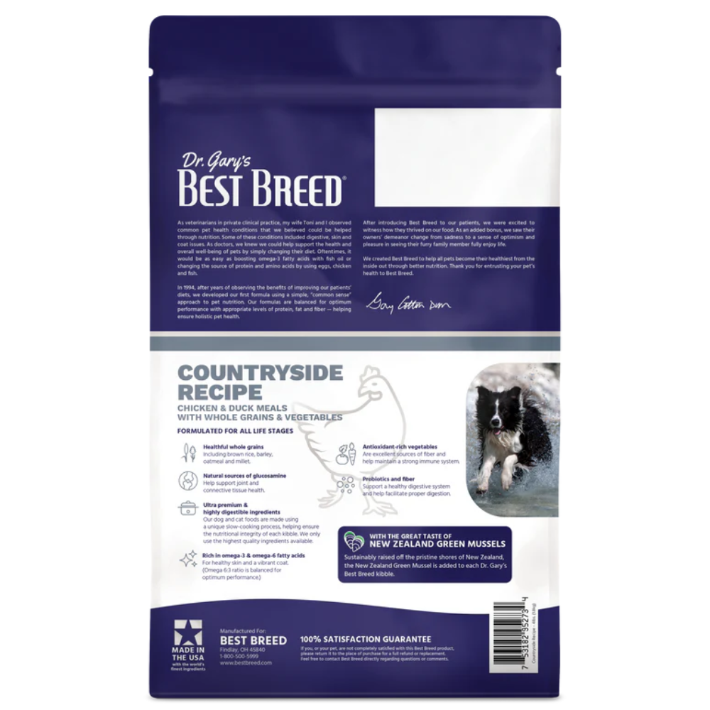 Dr Gary's Best Breed Countryside Recipe Dry Dog Food