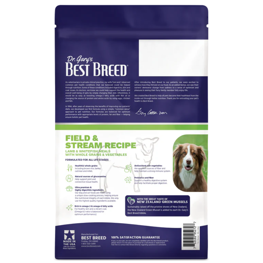 Dr Gary's Best Breed Field and Stream Recipe Dry Dog Food