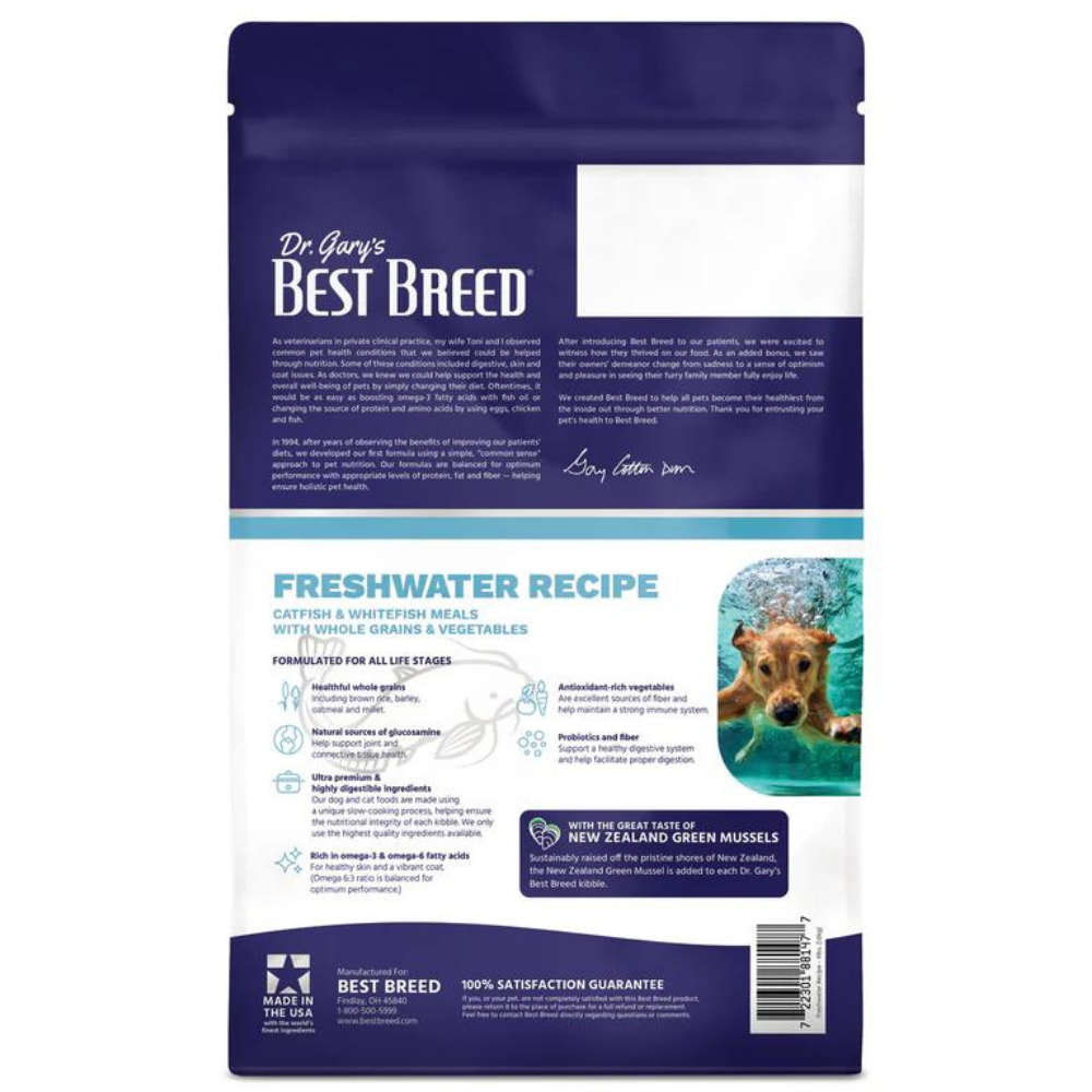 Dr Gary's Best Breed Freshwater Recipe Dry Dog Food