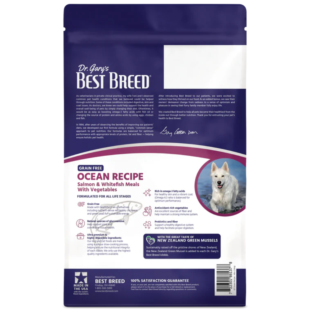 Dr Gary's Best Breed Grain Free Ocean Recipe Dry Dog Food