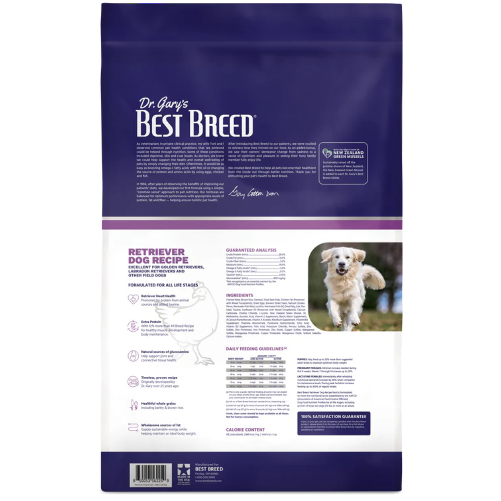 Dr Gary's Best Breed Retriever Formula Dry Dog Food