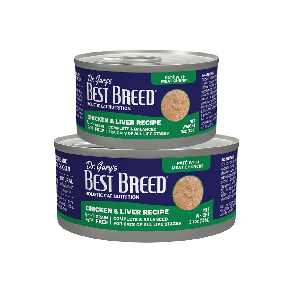 Dr Gary's Best Breed Chicken & Liver Canned Cat Food