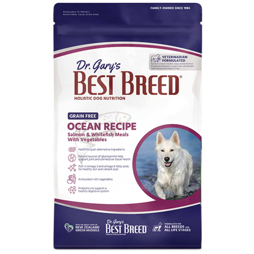Gary's Best Breed Ocean's Recipe – Salmon Whitefish Grain