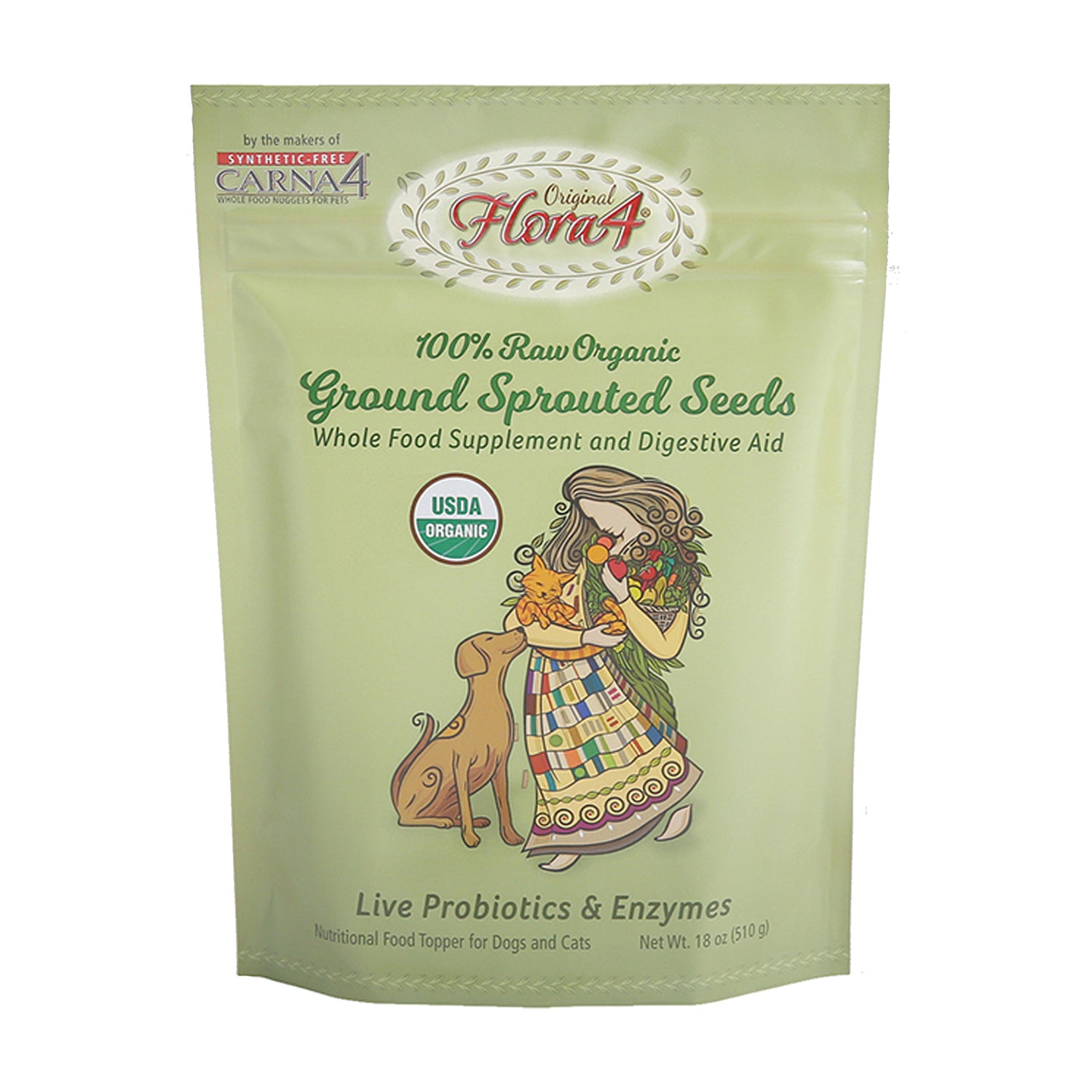 Carna4 Flora4 Organic Ground Sprouted Seeds