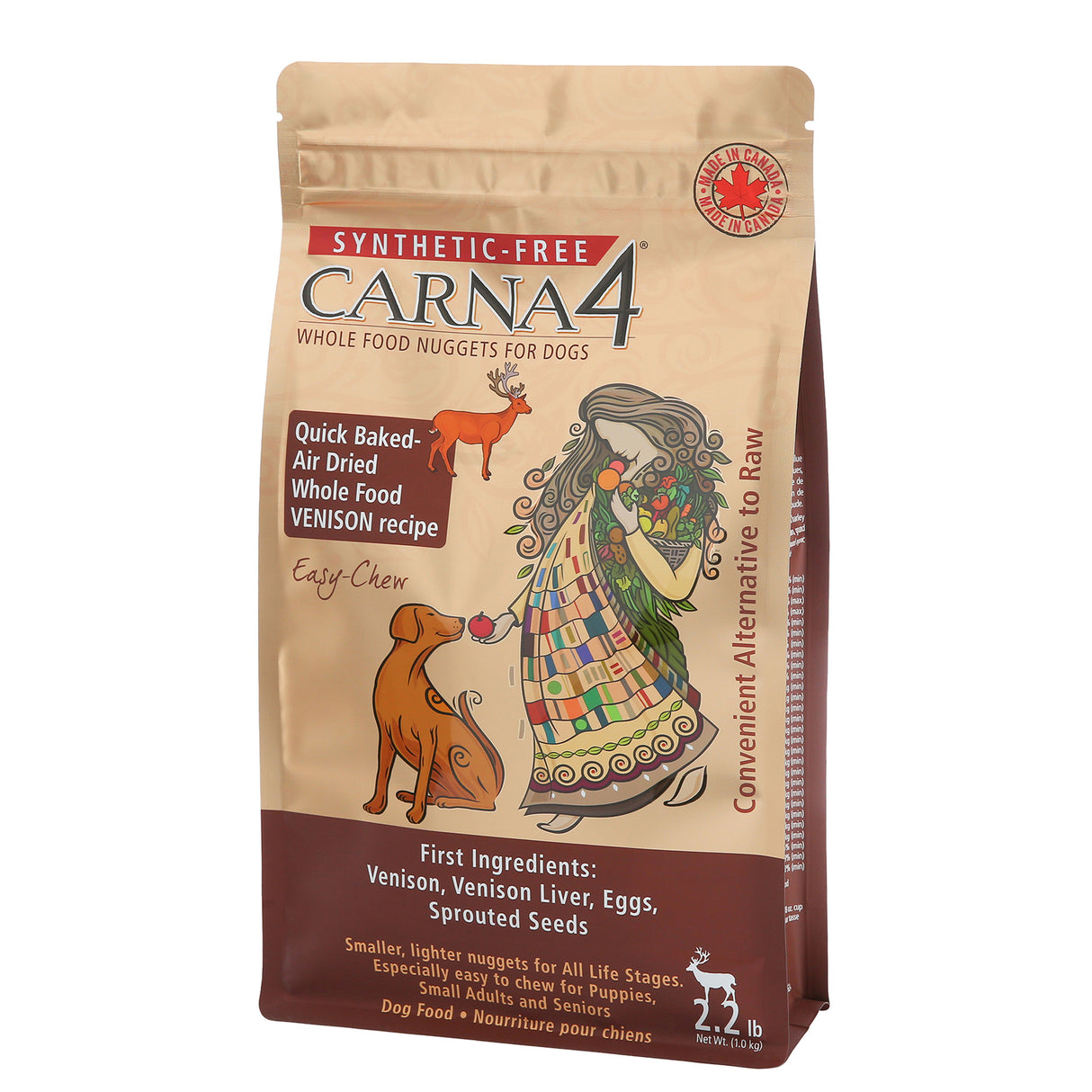 Carna4 All Life Stages Easy Chew Venison Formula Dry Dog Food