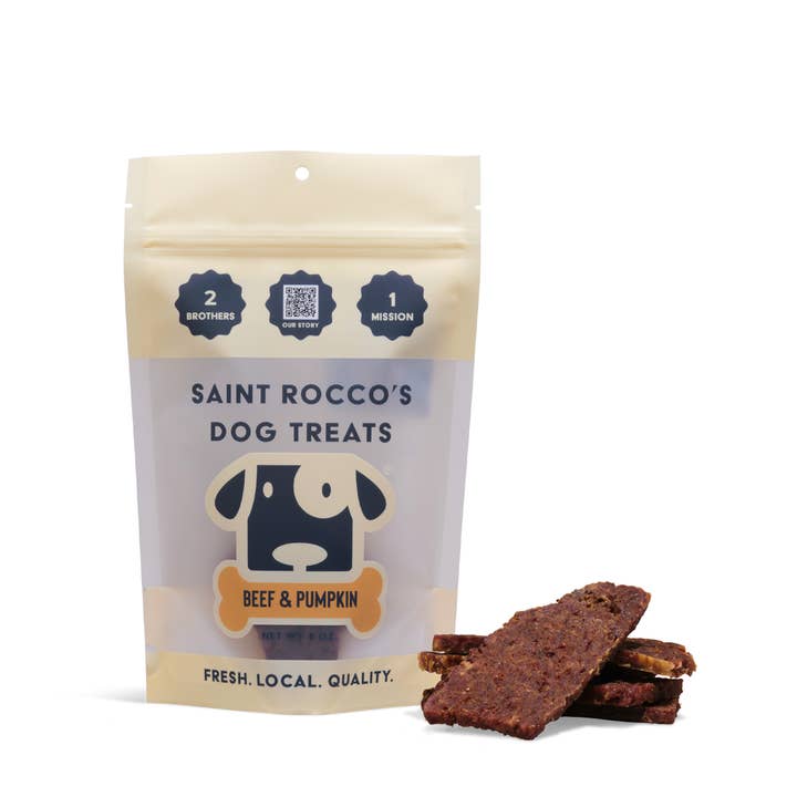 Saint Rocco's USA Beef & Pumpkin Recipe Jerky Dog Treats